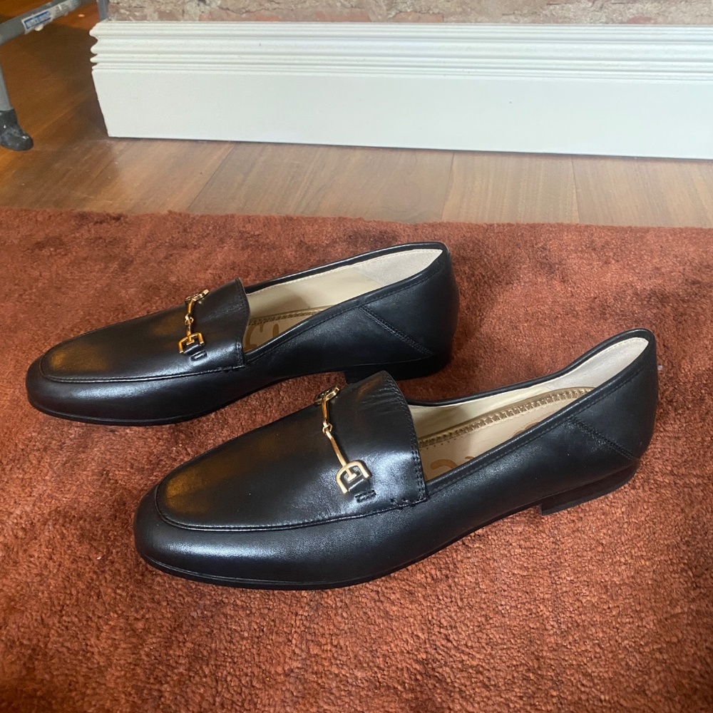 Sam Edelman Black Leather Bit Loafers SZ 9 - Picture 2 of 6